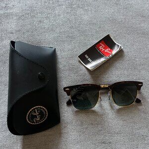 Ray-Ban Tortoise and Gold Sunglasses